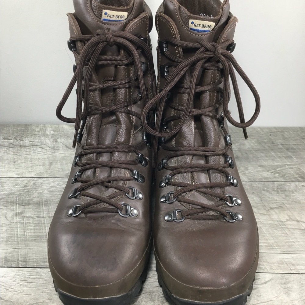 Alt-Berg Defender Combat Leather Hiking Backpacking Trail Work Mens Boots Size 8 - Picture 4 of 11